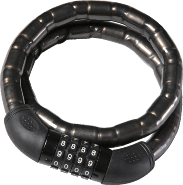 4 digit resettable combination lock with joint armored design - Φ18 X800mm