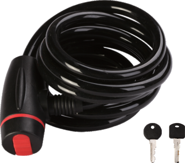 Spiral cable lock - Φ10 / 12 X 1000mm