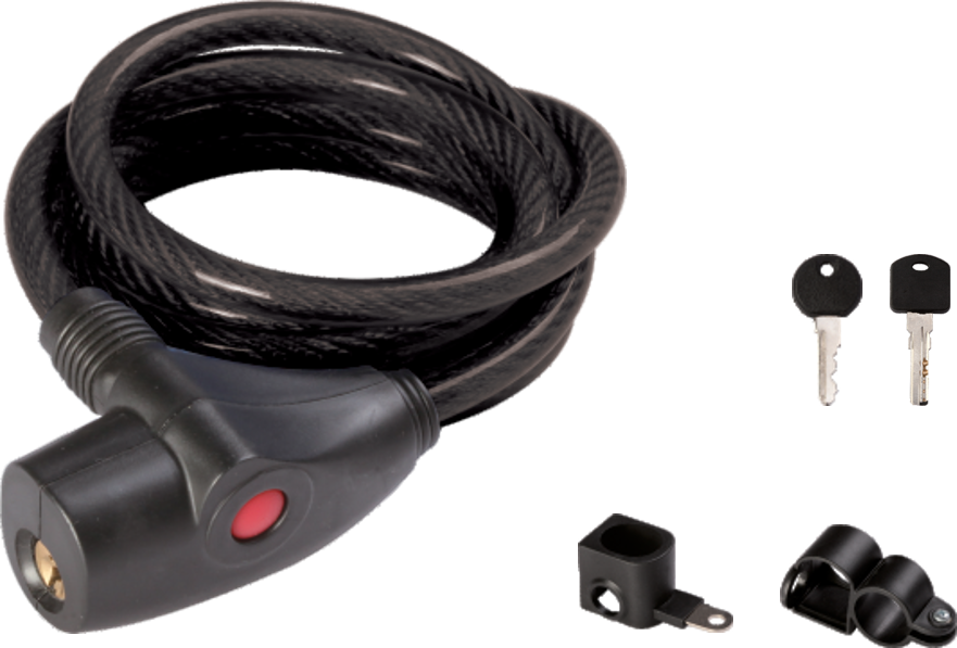 Spiral cable lock - Φ 8 / 10 / 12 X 1000mm