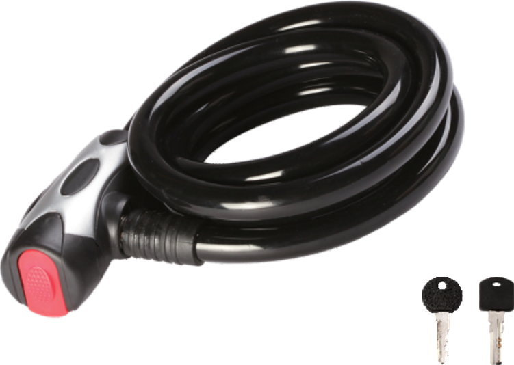 Spiral cable lock - Φ10 / 12 X 1000mm