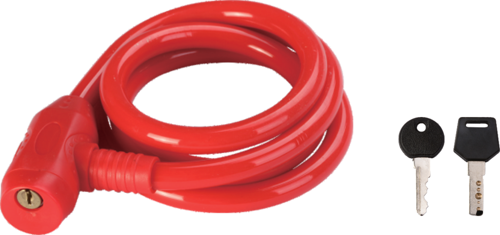 Spiral cable lock - multicolor - Φ8 / 10 / 12 X 1000mm