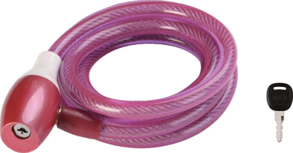Spiral cable lock - multicolor - Φ10 / 12 X 1000mm