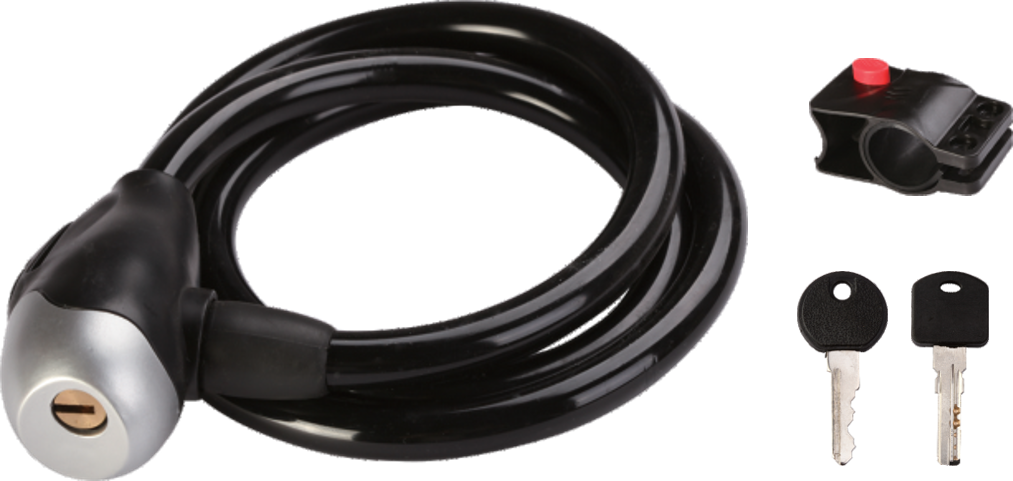 Spiral cable lock - multicolor - Φ10 / 12 X 1000mm