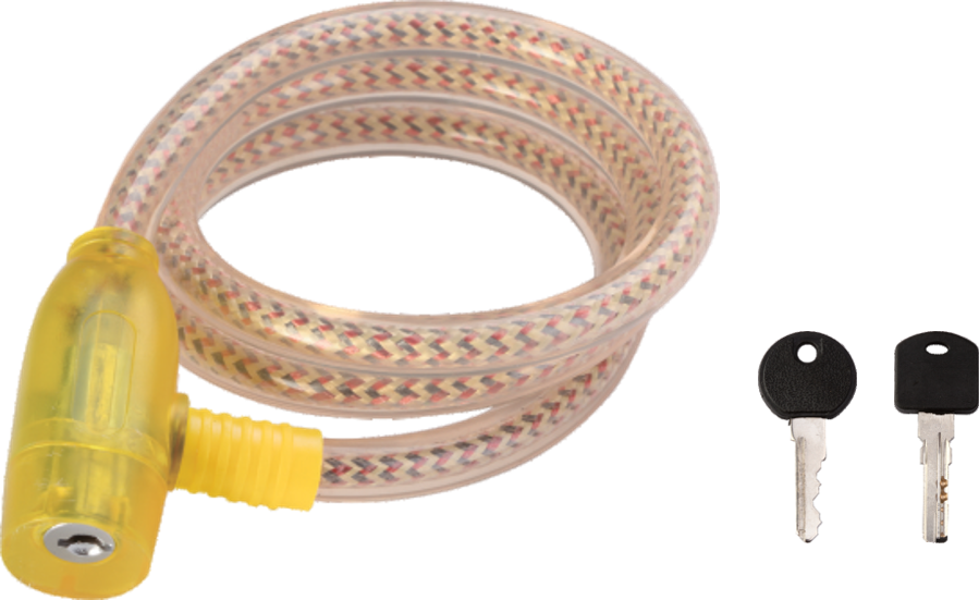 Spiral cable lock - multicolor - Φ12 X 1000mm
