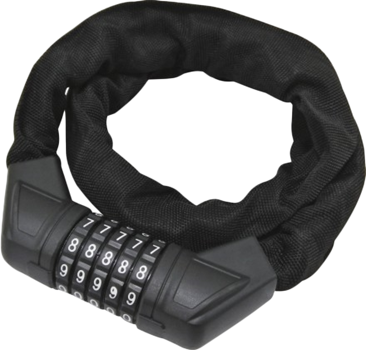 5 digital combination Chain Lock with fabric Sleeve - Φ 6 X 90cm