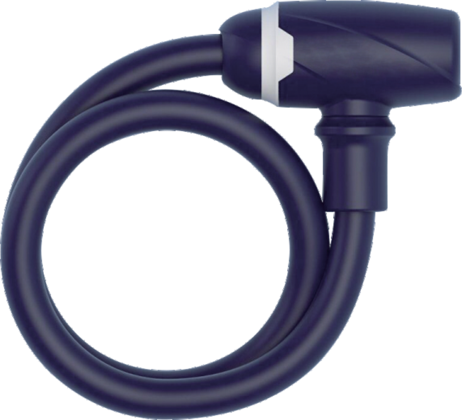 Spiral cable lock - multicolor - Φ15/18/22mm - 650/900/1200mm