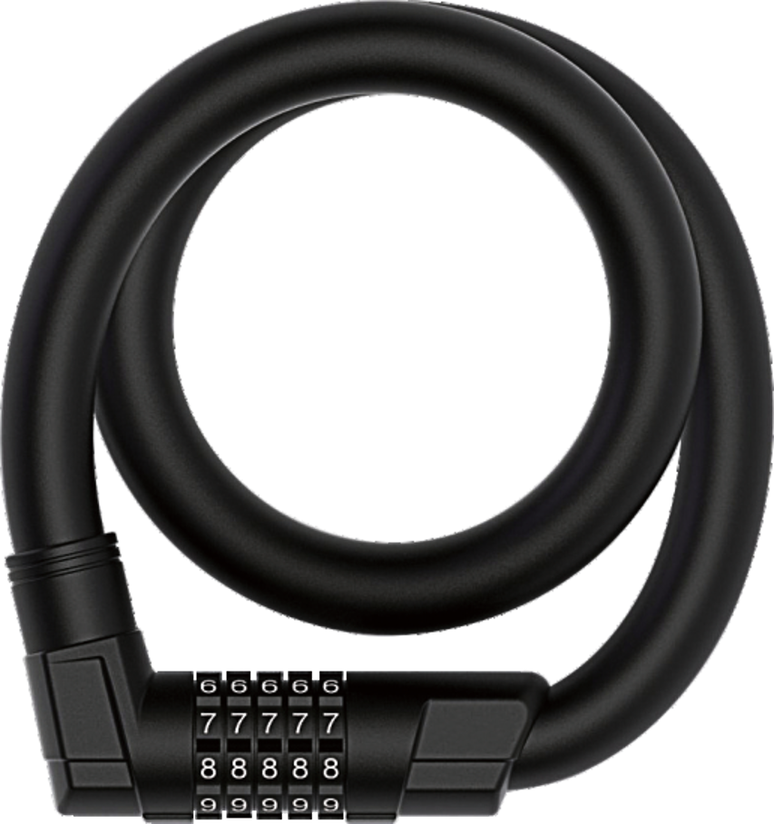 Combination Cable Lock - Φ10 / 12 / 15mm - 650/900/1200mm