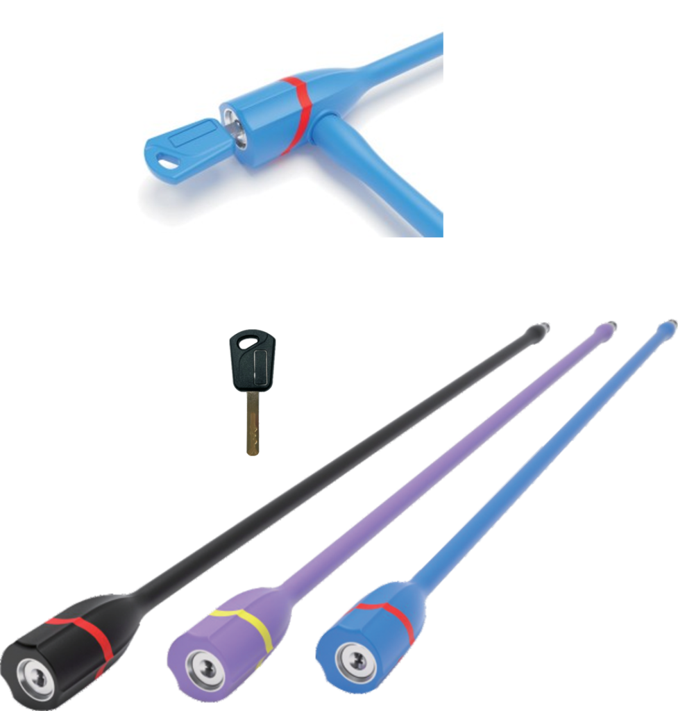 Bicycle Lock with Silicon - Φ10 X 600mm