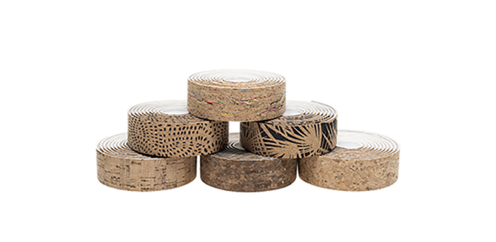 BHR010 - Handlebar Tape / Ribbon - 2150x30mm - Silk printed wooden stripe